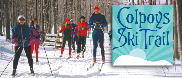Bruce Ski Club - Colpoys Ski Trail Header - Cross-Country Skiers
