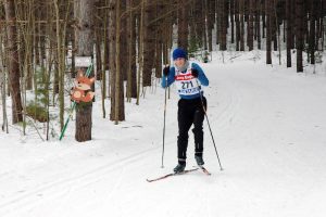 Great Wolf Invitational Cross-Country Ski Race 2017 - smiling skier
