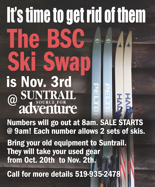 Bruce Ski Club - ski swap ad 2018
