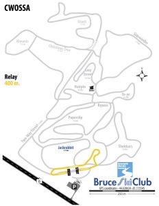 CWOSSA Cross-Country Ski Race, Hepworth, ON - Map: Relays