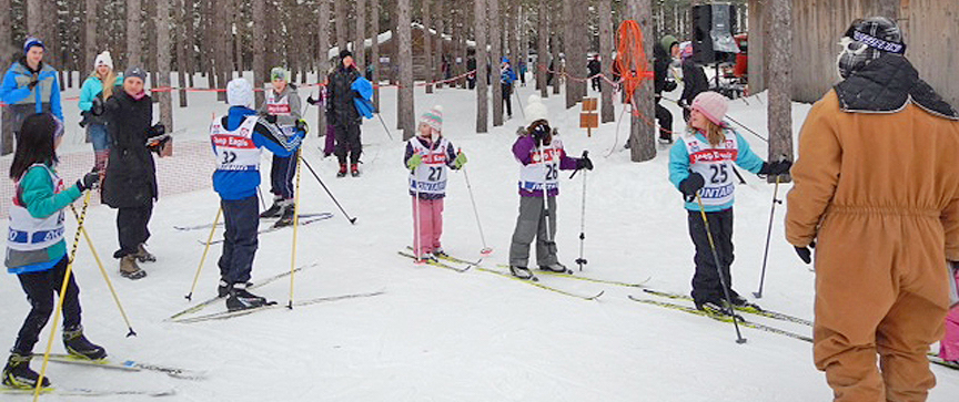 Jackrabbits Skiers at Sawmill Nordic Centre in Hepworth, Ontario