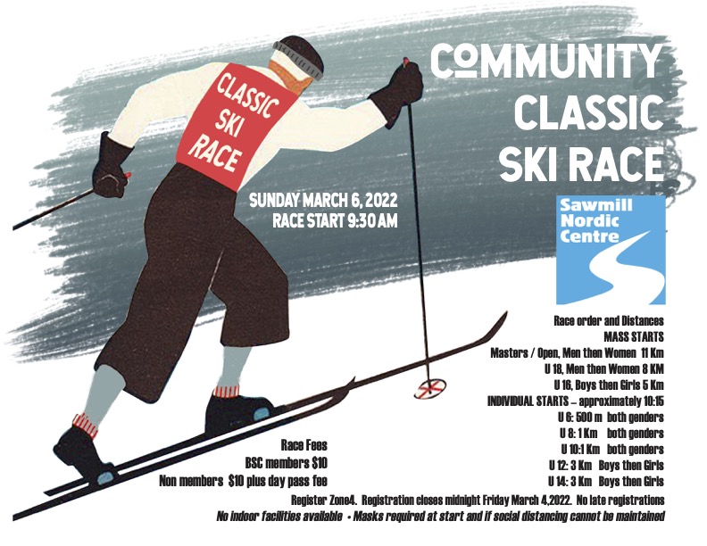 Community Classic Ski Race 2022 Poster